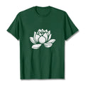 Buddha Stones Lotus Flower Design Tee T-shirt