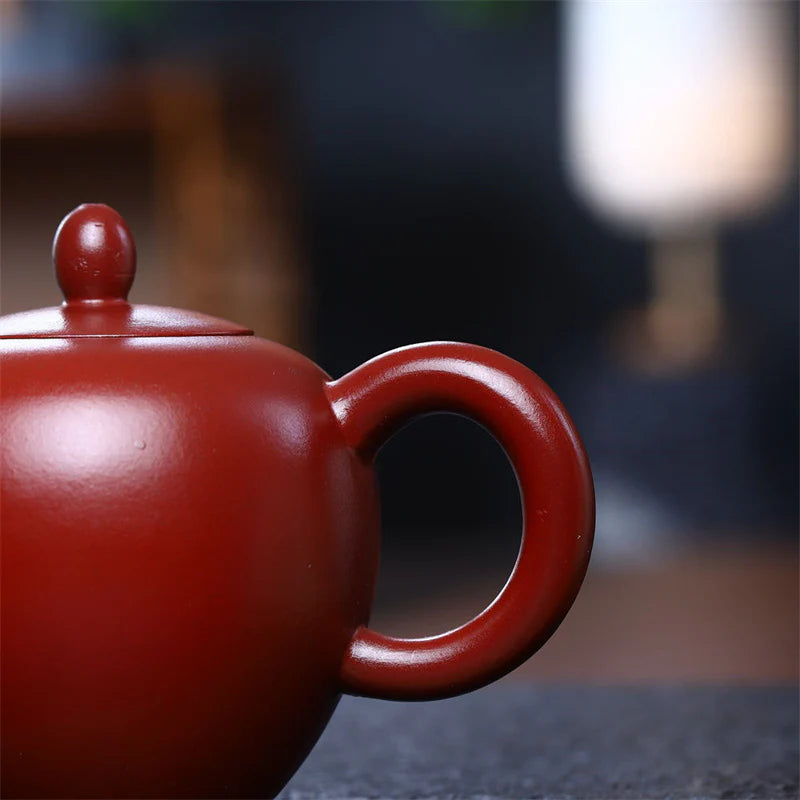 Buddha Stones Yixing Semi-handmade Brown Purple Clay Kung Fu Teapot 200ml