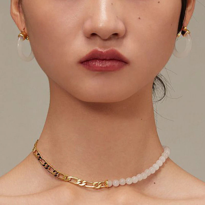 Buddha Stones Round Jade White Jade Prosperity Earrings