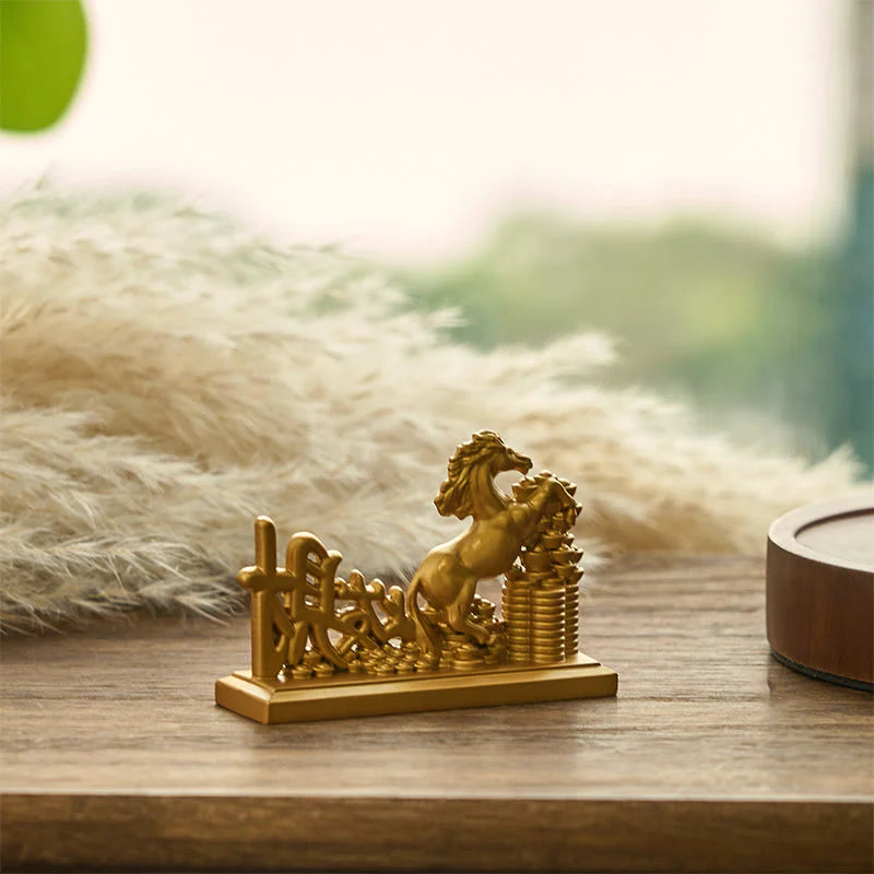 Buddha Stones Get Rich Now Year of the Horse Ingots Prosperity Home Decoration