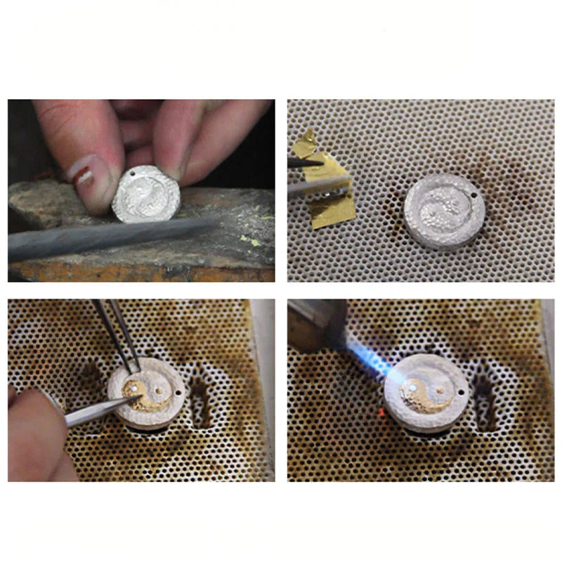 Buddha Stones 999 Sterling Silver 999 Gold Yin Yang Balance Titanium Steel Chain Necklace Pendant
