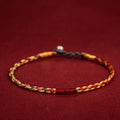 Buddha Stones Handmade Five Color Thread Luck Couple Child Adult Bracelet