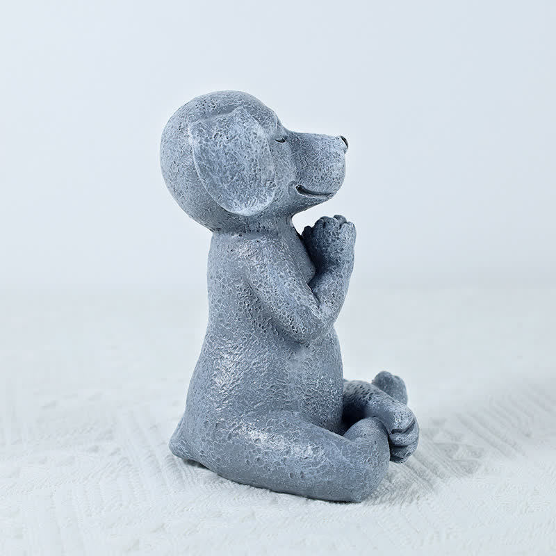 Buddha Stones Meditating Zen Dog Cat Frog Decoration