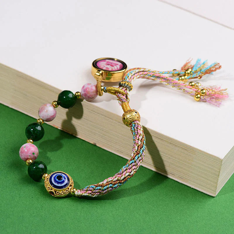 Buddha Stones Tibet Evil Eye Nine Tailed Fox Thangka Keep Away Evil Spirits String Bracelet