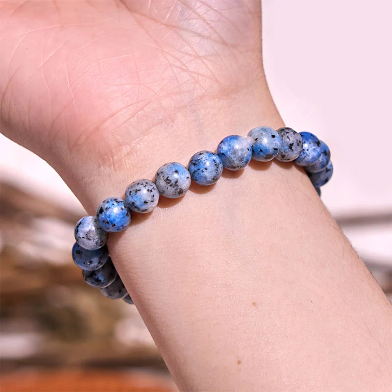 Buddha Stone Various Crystals Malachite Lazurite Lapis Lazuli Hemimorphite Calmness Bracelet