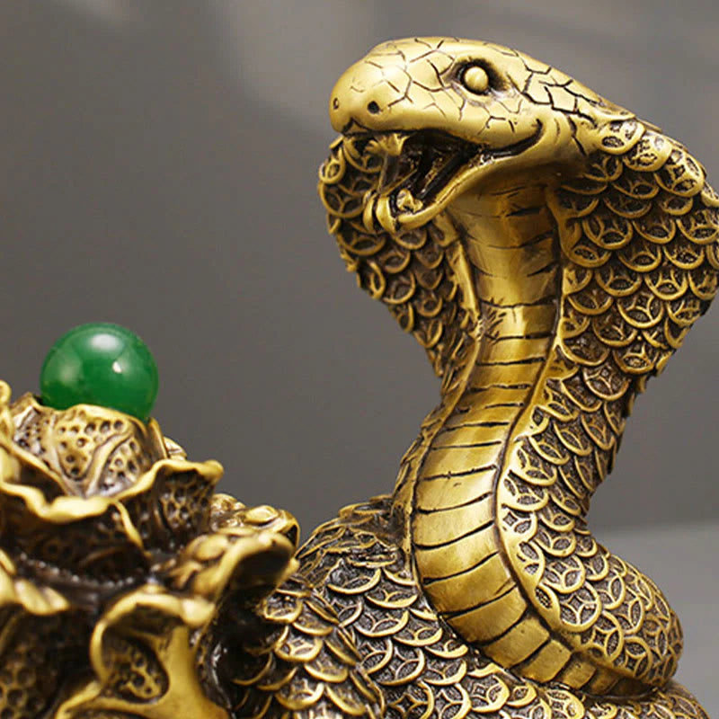 Buddha Stones Year Of The Snake Copper Coins Ingots Cabbage Brass Statue Home Decoration (Extra 30% Off | USE CODE: FS30)