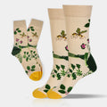 Buddha Stones Bee Frog Leaves Pattern Men Women Unisex Cotton Crew Socks