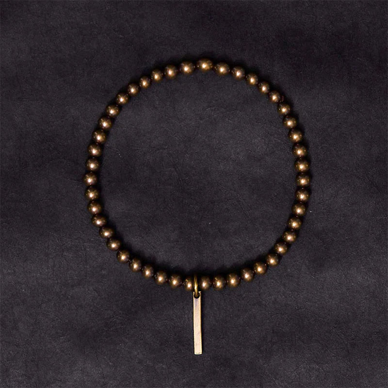 Buddha Stones Pure Copper Brass Beads Self Care Healing Bracelet