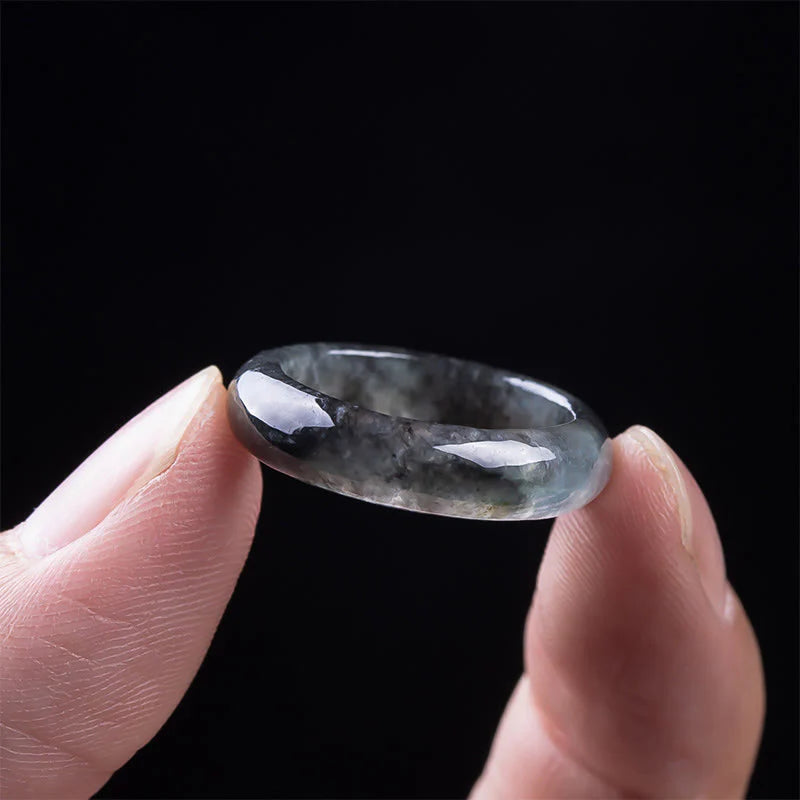 Buddha Stones Jade Prosperity Luck Abundance Ring