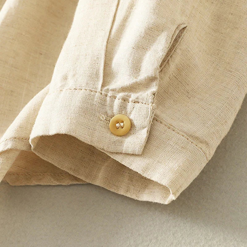 Buddha Stones Spring Embroidered Flower Long Sleeve Women's Buttons Shirt