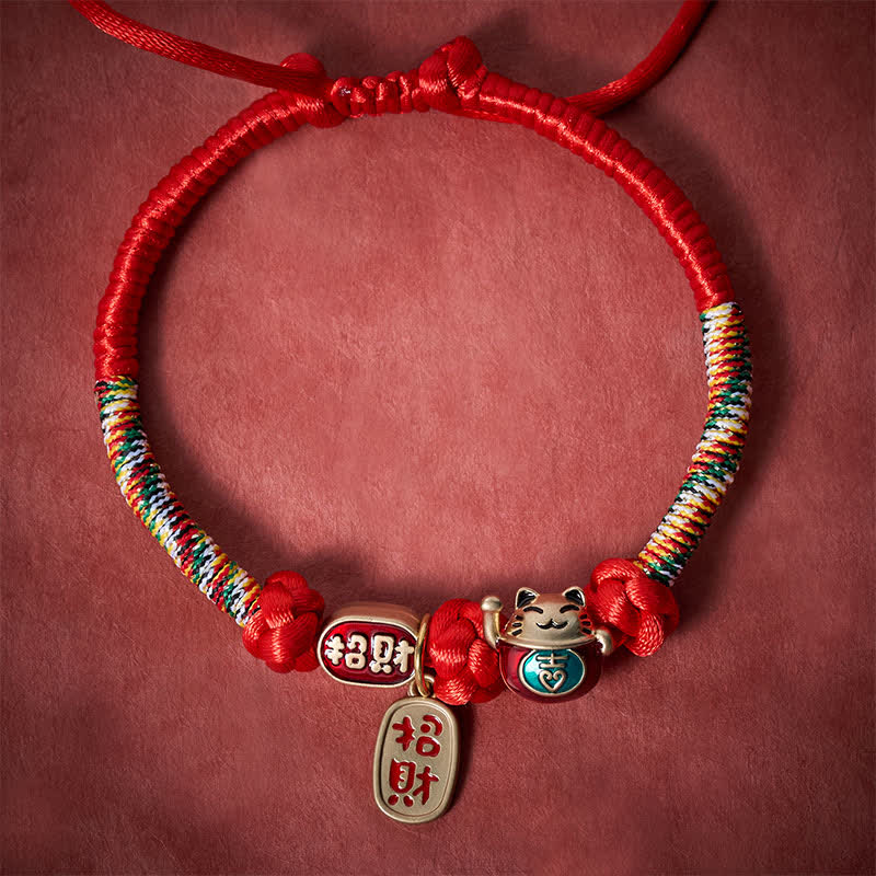 FREE Today: Luck and Protection Red String Plaited Auspicious Fu Character Adjustable Cats Pet Collar