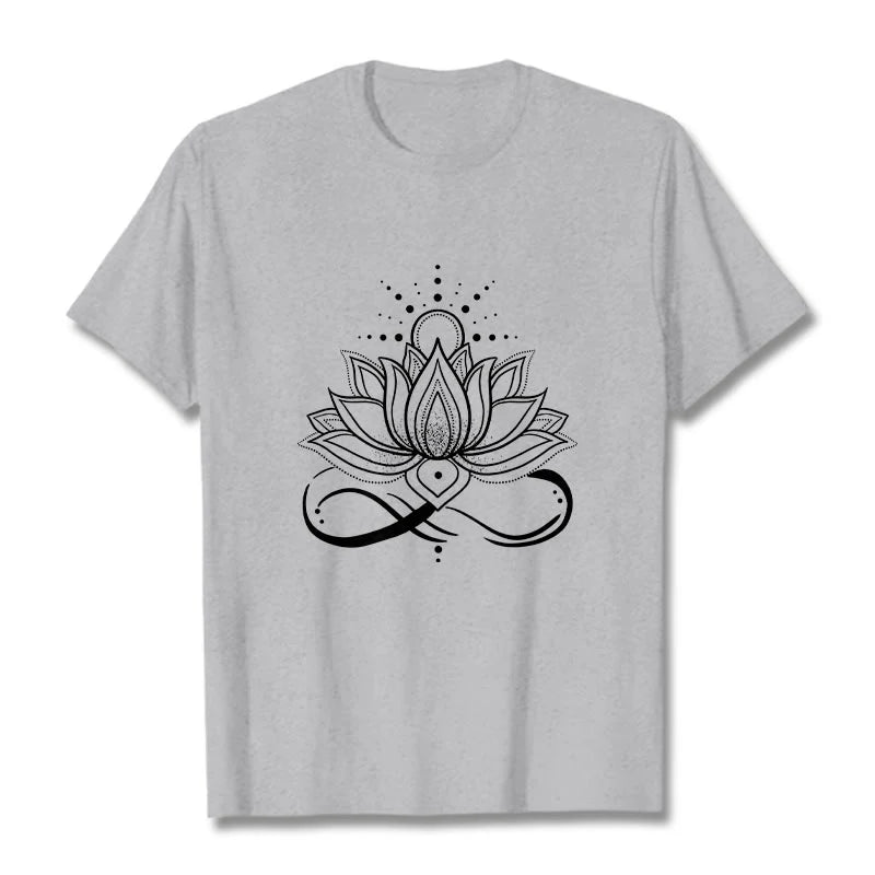 Buddha Stones Lotus Flower Sun Design Tee T-shirt