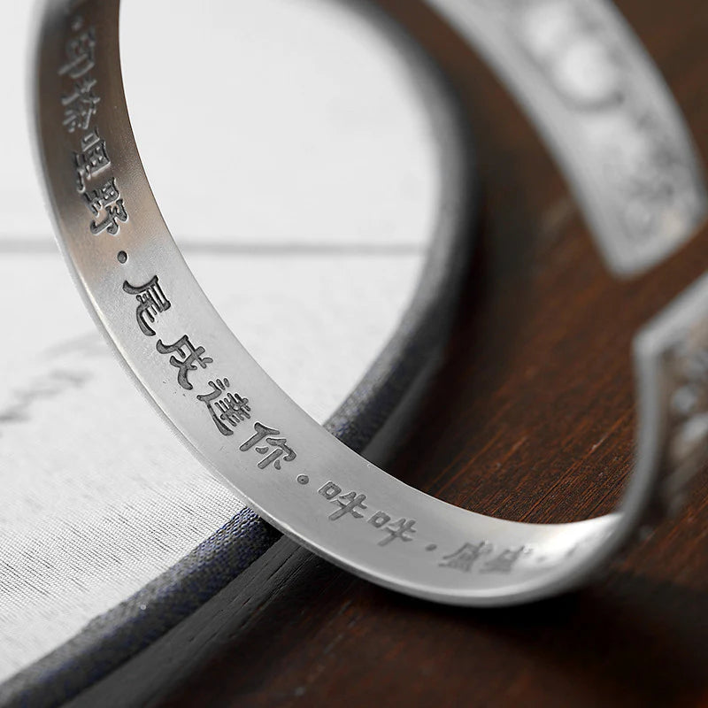Buddha Stones Elephant White Copper Strength Bracelet Bangle (Extra 30% Off | USE CODE: FS30)