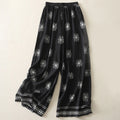 Buddha Stones Bohemian Printing Celestial Pattern Women's Wide Leg Cotton Pants With Pockets