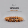 Buddha Stones Tibet Rudraksha Bodhi Seed Dzi Bead Amber Turquoise Wealth Bracelet