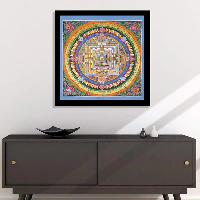 Buddha Stones Tibetan Thangka Painting Blessing Handmade Decoration