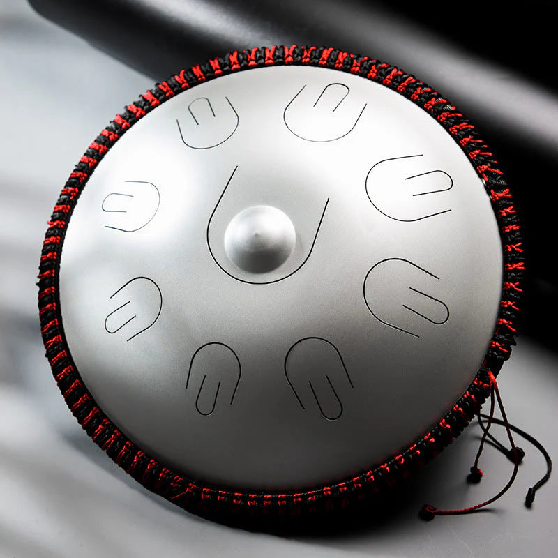 Buddha Stones Steel Tongue Drum Sound Healing Yoga Meditation Kit 9 Note 15 Inch Handpan Instrument