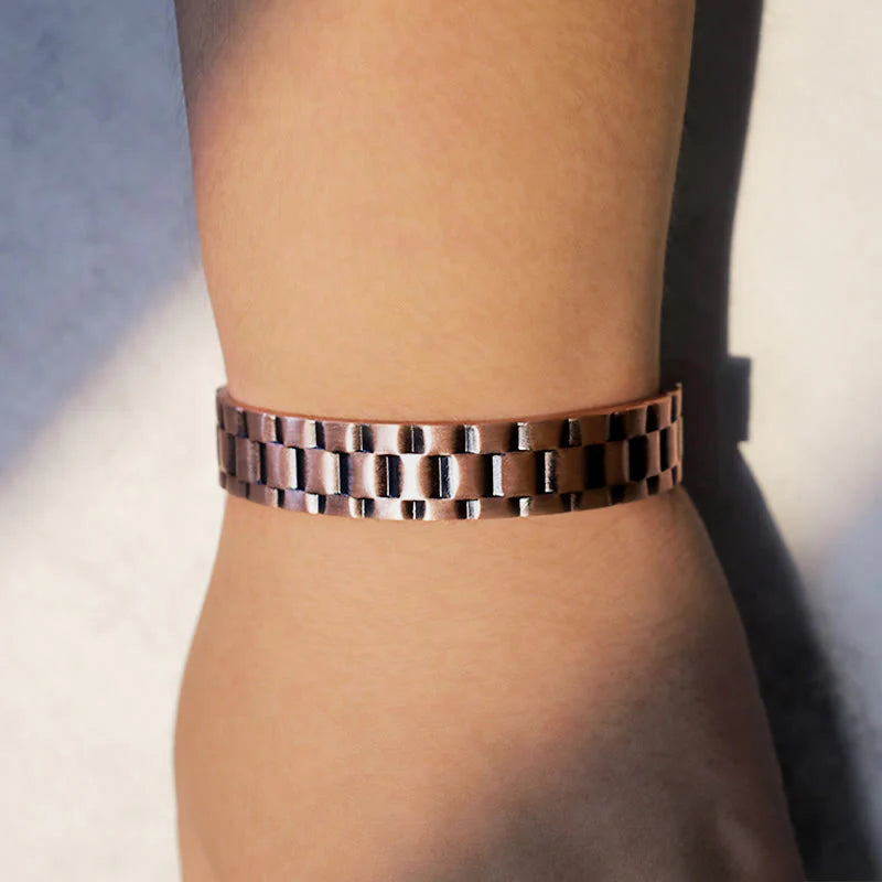 Buddha Stones Vintage Copper Balance Cuff Bracelet
