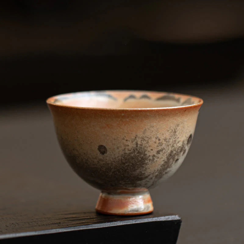 Buddha Stones Small Cute Cat Teacup Kung Fu Tea Cup 60ml