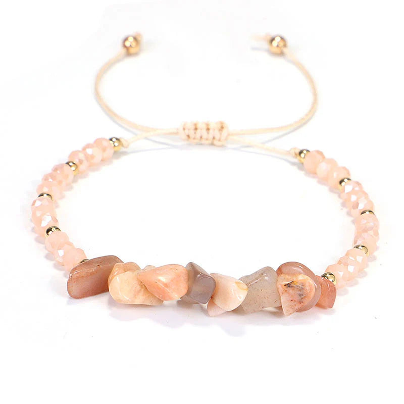 Buddha Stones Amethyst Purify Knit Bracelet
