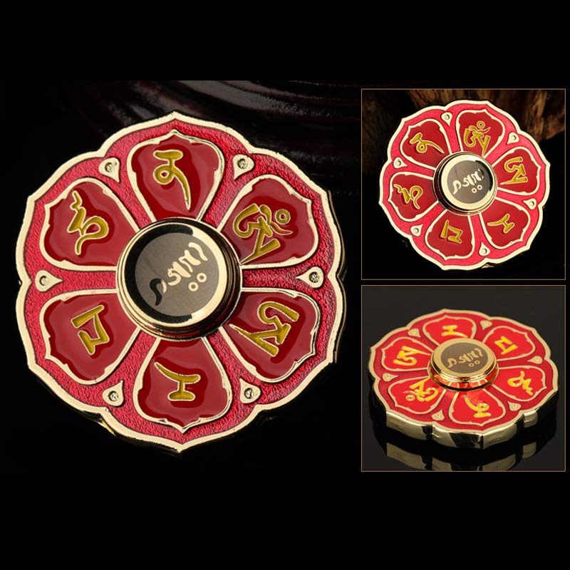 Buddha Stones Six True Words Fidget Spinner Blessing Finger Hand Spinner Decoration (Extra 30% Off | USE CODE: FS30)