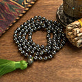 Buddha Stones 108 Mala Beads Natural Stone Hematite Tassel Powerful Bracelet
