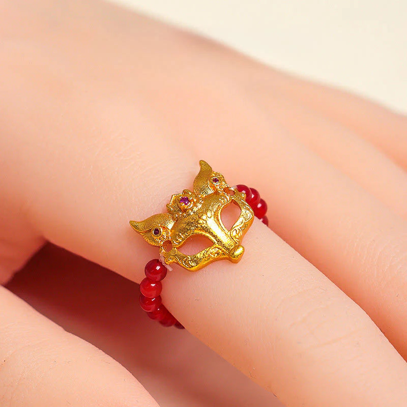 FREE Today: Positive and Success Nine Tailed Fox South Red Agate Bracelet