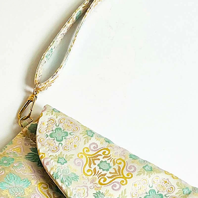 Buddha Stones Retro Flowers Pattern Polyester Cotton Embroidery Crossbody Bag Hangbags