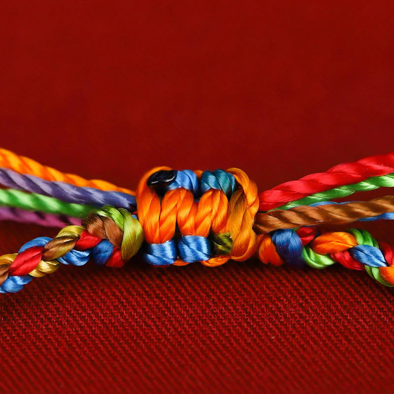 Buddha Stones May all your wishes come true Lucky Multicolored Bracelet