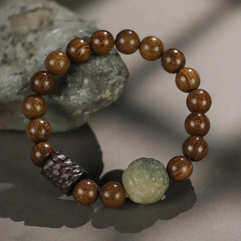 FREE Today: Calm Healing Sandalwood Bodhi Seed PiXiu Ebony Wood Bead Bracelet