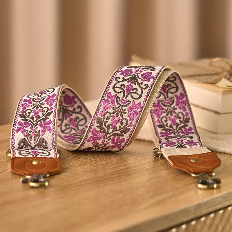 Buddha Stones Flower Geometric Embroidery Adjustable Handbags Crossbody Shoulder Bag Straps Replacement