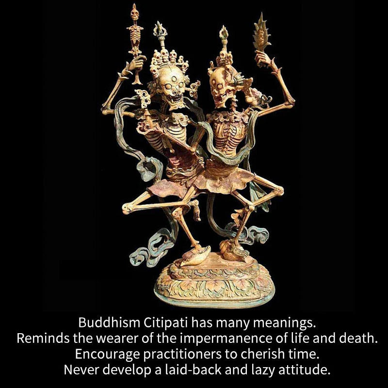 Buddha Stones Tibetan Dzi Bead The Lord of the Corpse Forest Protection Bracelet