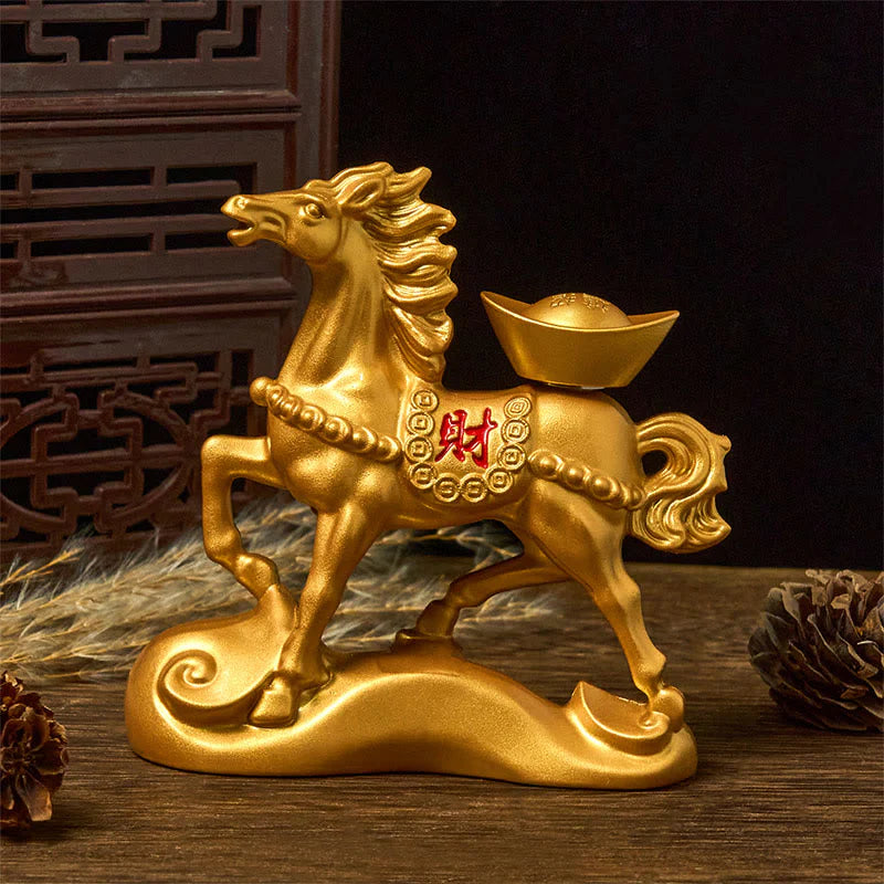 Buddha Stones Wishing You Success and Good Fortune Year of the Horse Decor Includes Gift Message Card