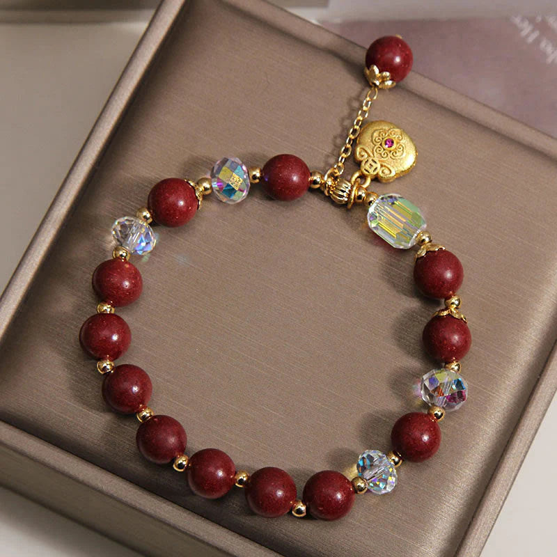 Buddha Stones Sandalwood Lucky Bag Charm Healing Bracelet