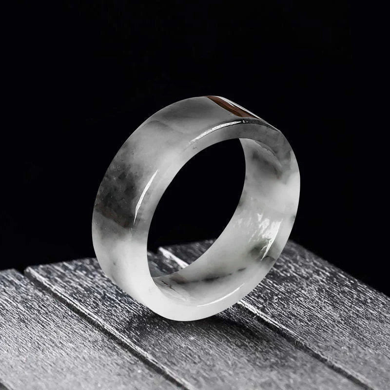 Buddha Stones Jade Prosperity Luck Ring
