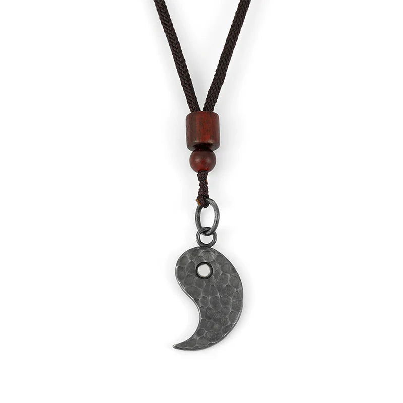 Buddha Stones 990 Sterling Silver Yin Yang Balance Harmony Necklace Pendant (Extra 30% Off | USE CODE: FS30)