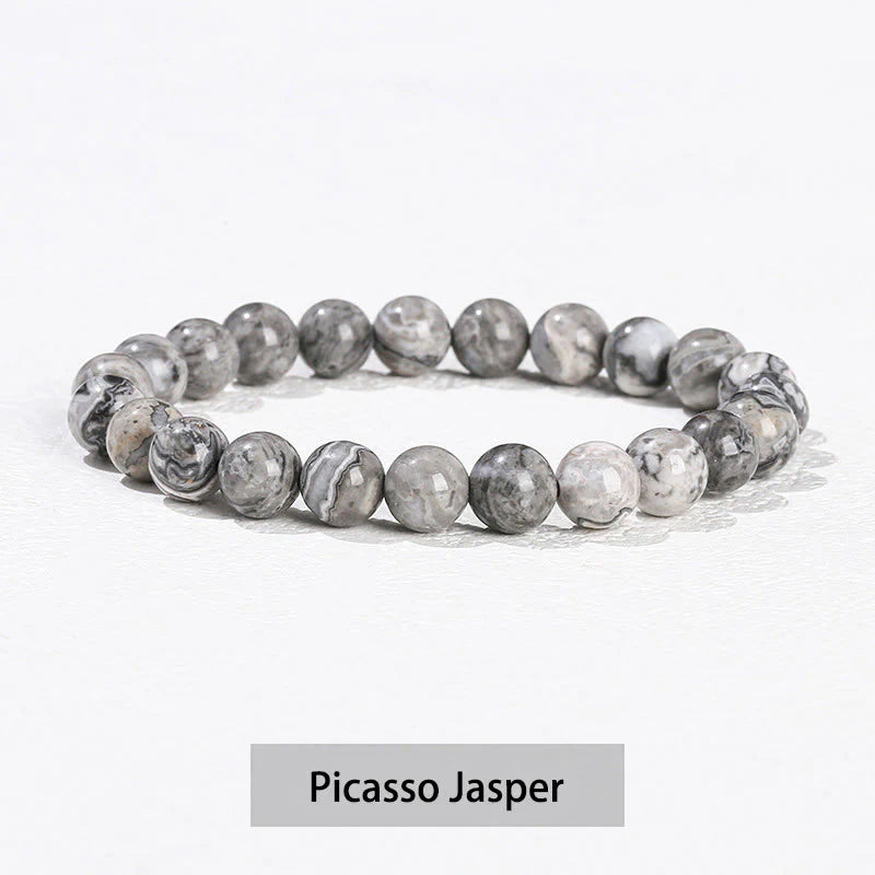Buddha Stones Various Crystal Stone Amethyst Green Aventurine Rose Quartz Healing Bracelet