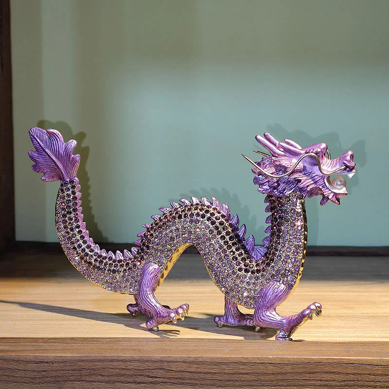 Buddha Stones Handmade Feng Shui Dragon Luck Success Home Decoration