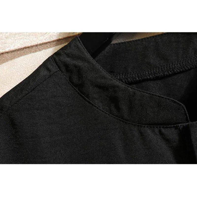 Buddha Stones Vintage Casual Solid Color Men's Short Sleeve Shirt Jacket