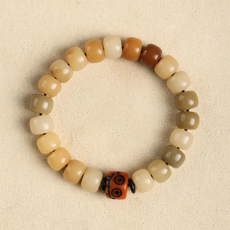 Buddha Stones Natural Bodhi Seed The Lord of the Corpse Forest Om Mani Padme Hum Wisdom Bracelet