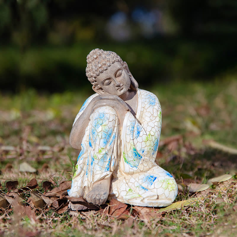 Buddha Stones Meditating Zen Buddha Serenity Resin Statue Figurine Home Decoration