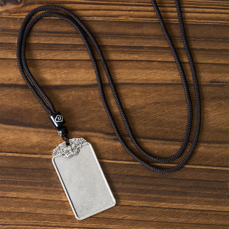 Buddha Stones Copper Animal Head Balance Peace and Tranquility Pendant Necklace