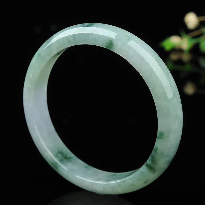 Buddha Stones Jade Luck Blessing Prosperity Bracelet Bangle