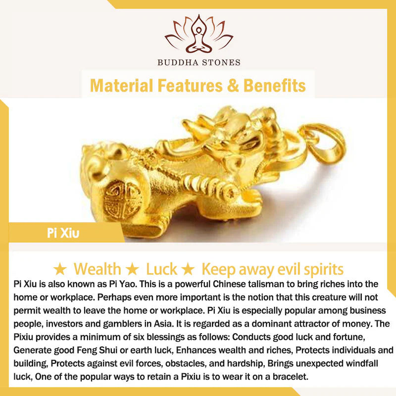 Buddha Stones Handcrafted Pixiu Cinnabar Ruyi Stick Wealth Luck Braided Bracelet