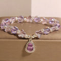 Buddha Stones Butterfly Gourd Amethyst Citrine Labradorite Balance Bracelet