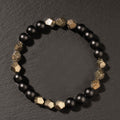 Buddha Stones Pyrite Frosted Stone Confidence Balance Bracelet