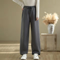 Buddha Stones Casual Rope Women's Cotton Straight-leg Pants With Pockets