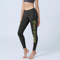 Buddha Stones Hamsa Flower Of Life Platonic Solids Chakra Pattern Gym Leggings Women's Yoga Pants