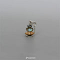 Buddha Stones Zen Cairn Labradorite Various Crystals Calm Pendant Necklace
