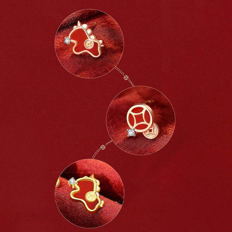 Buddha Stones 925 Sterling Silver Year Of The Horse Red String Red Agate Coin Charm Luck Bracelet